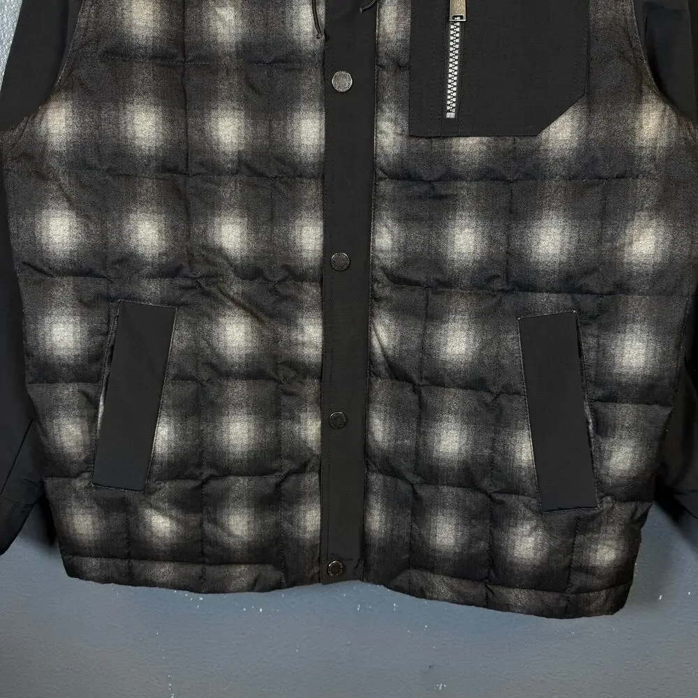 Pendleton L men’s flannel black Down Puffer Coat jacket parka outwear hiking